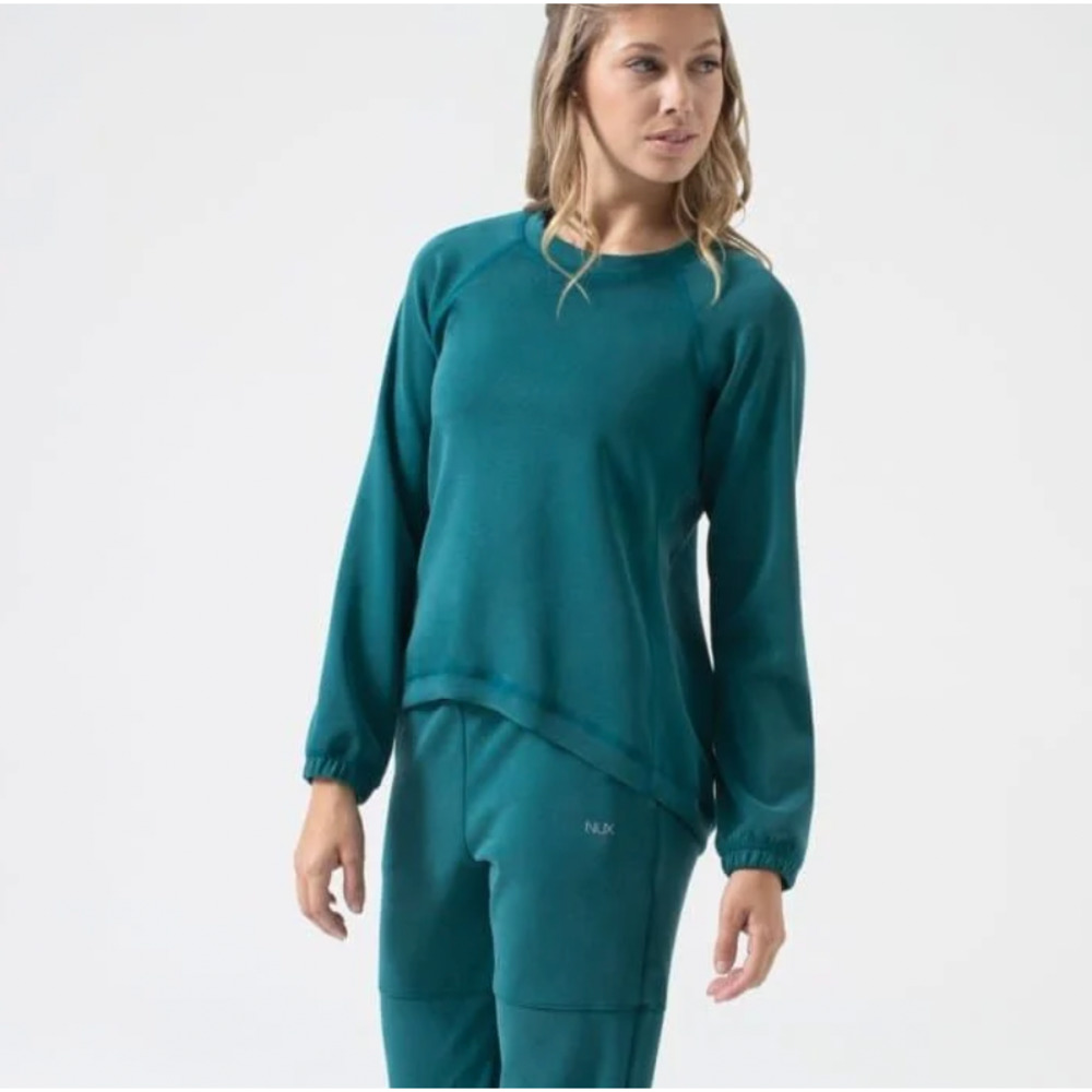 NUX Teal Long Sleeve Athletic Top